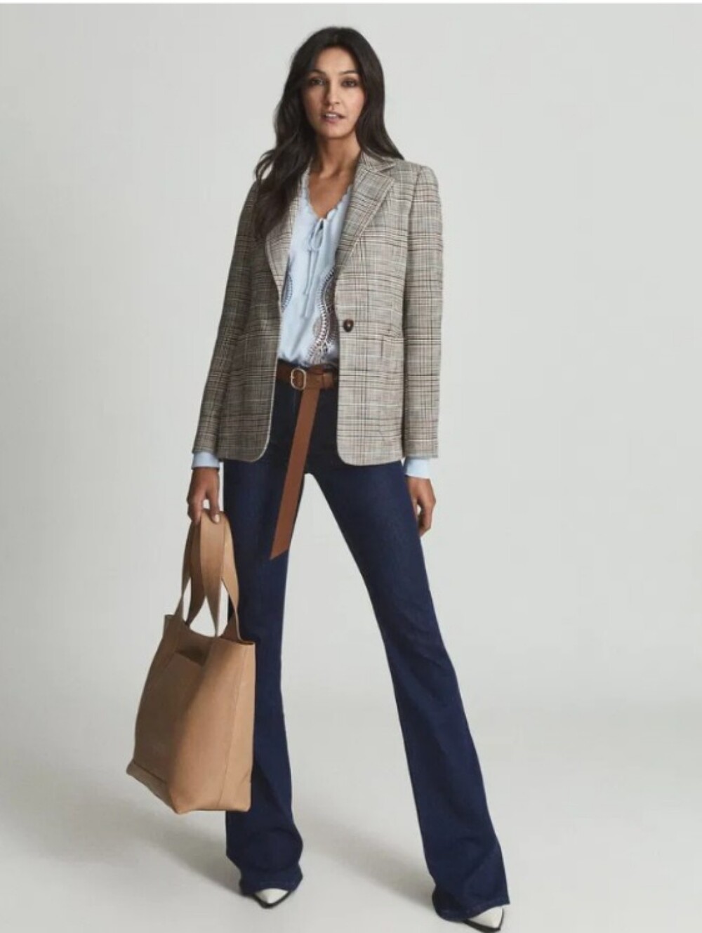 Reiss Plaid Wool Blazer